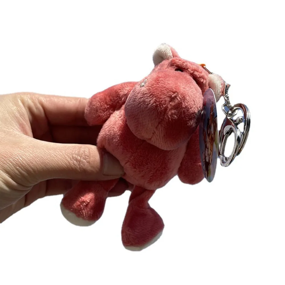 Bag Charm Mini Moo Deng Key Ring Anti-loss Popular Bouncing Pig Mu Dang Doll PP Cotton Thai Style Dwarf Hippo Pendant Gift