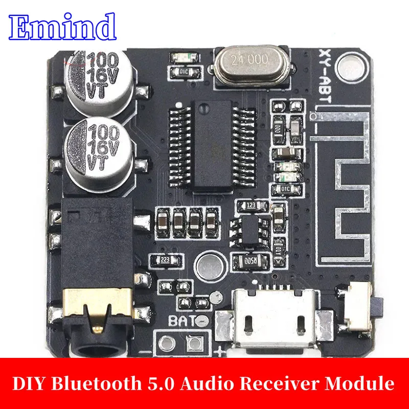 XY-ABT DIY Bluetooth 5.0 Audio Receiver Module MP3 Bluetooth Decoding Board Car Speaker Audio Power Amplifier Board