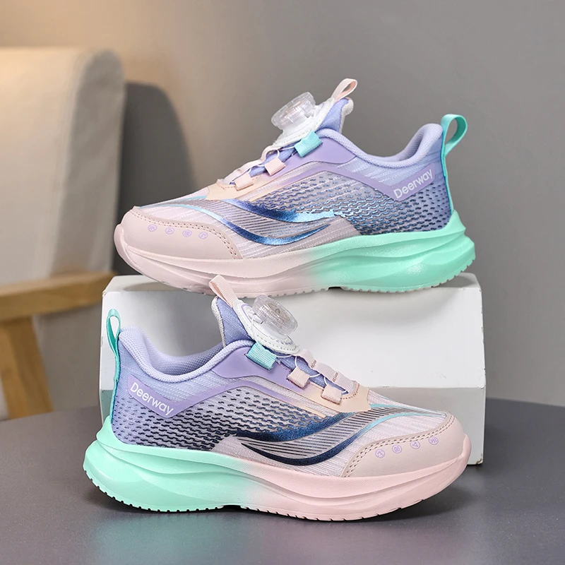 

Детская спортивная обувь, новые модные сетчатые дышащие легкие летние тренировочные нескользящие профессиональные кроссовки для девочек