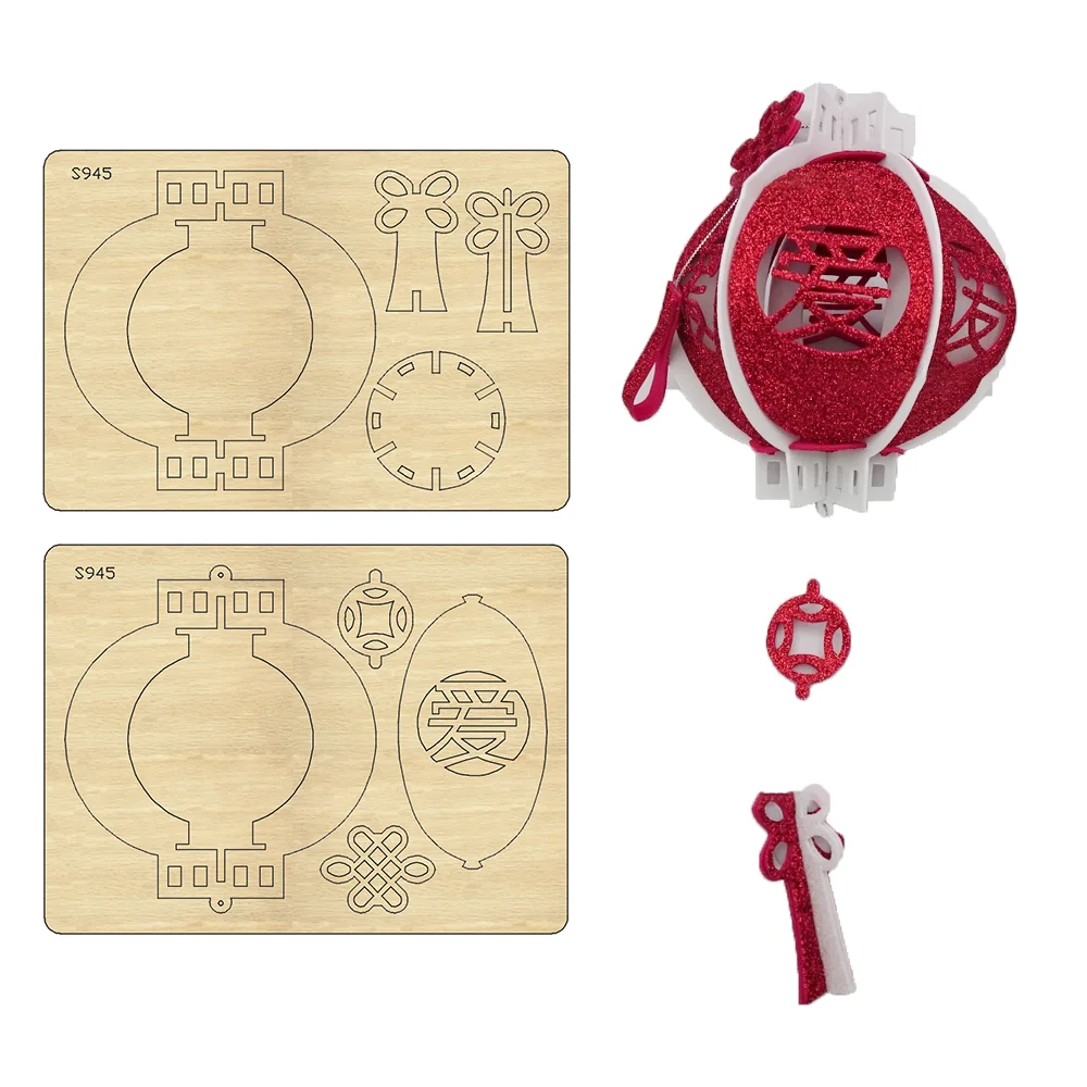 

New Chinese lantern Cutting Dies Wooden Die Suitable for Common Die Cutting Machines on the Market