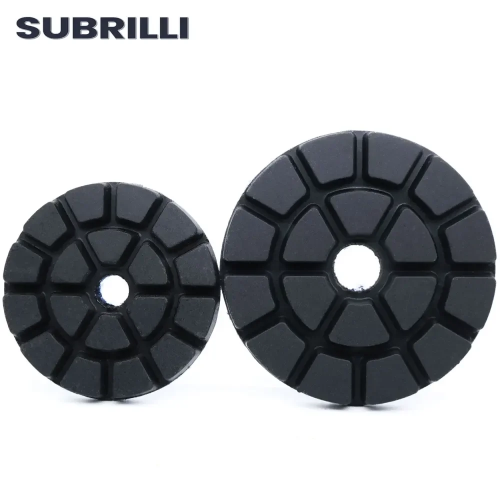 SUBRILLI 3/4 Inch Diamond Polishing Wheel Floor Renew Sanding Disc Concrete Stone Granite Marble Repair Resin Bond Polish Pads