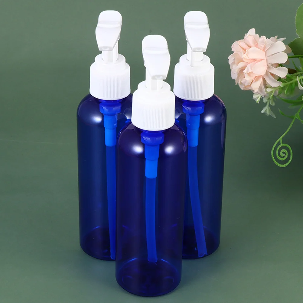 

8Pcs 100Ml Round Shoulder Pump Bottles Leakproof Refillable Lotion Dispenser Bottles for Travel Skincare Shampoo Storage