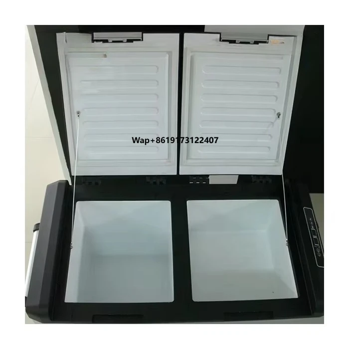 

60L 80L DC AC Car Refrigerator Solar Mini Fridge Dual Zone 12V Portable Compressor Freezer for Camping Car