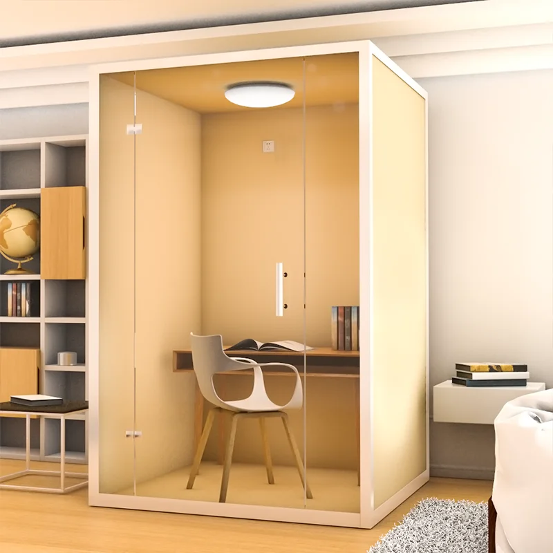 Mobile recording studio home live stream indoor live streaming host room transparent glass room sound insulation