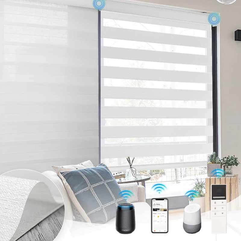 Automatic Day and Night Polyester Zebra Blinds Factory Direct Cheapest Window Blinds Hotel Home Bedroom Office Window Shades