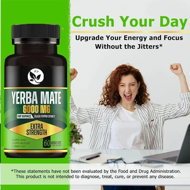 

6000mg High Potency Supplement 60 Capsules Used To Clean Natural Energy, Improve Attention, Concentration