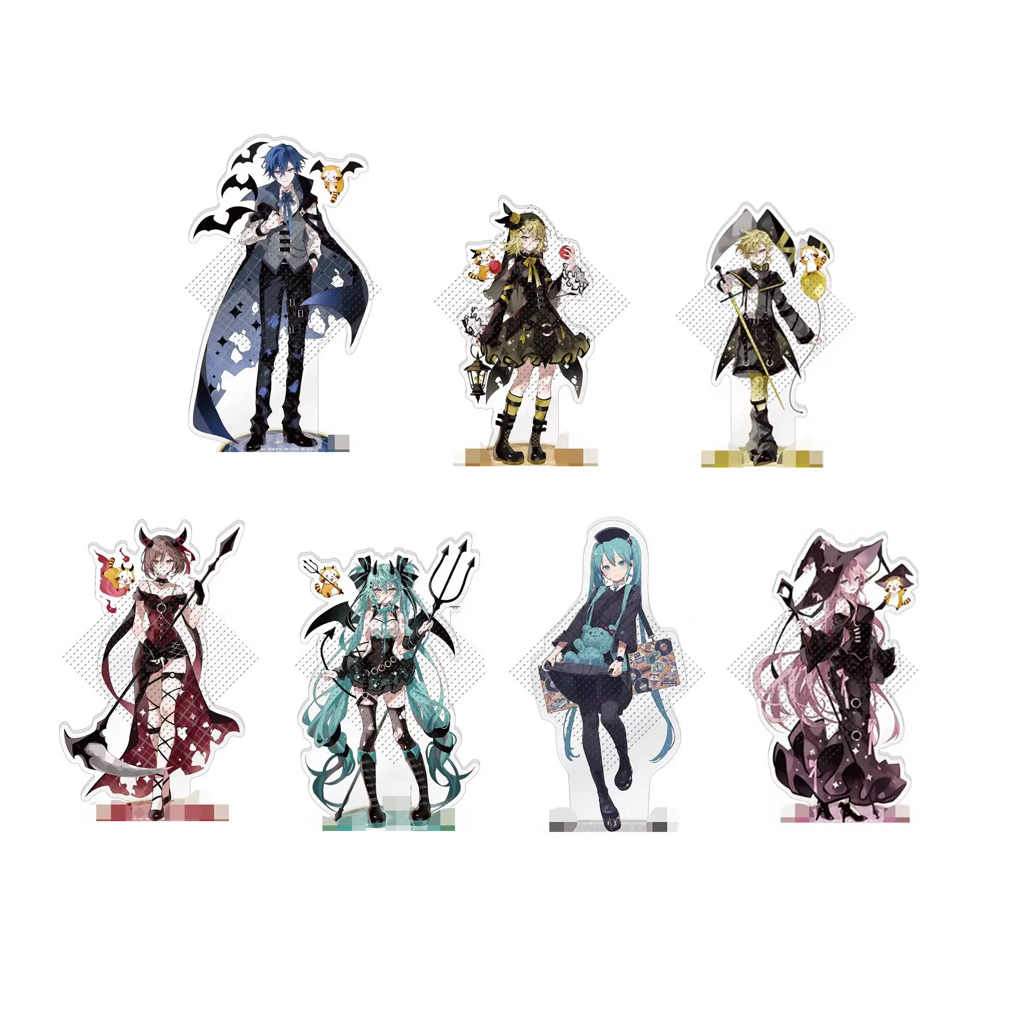 Hatsune Miku Meiko Kaito Anime Figure Models Kagamine Rin Len Anime Figure Acrylic Stand Models Periphery Ornament Toys Gift New