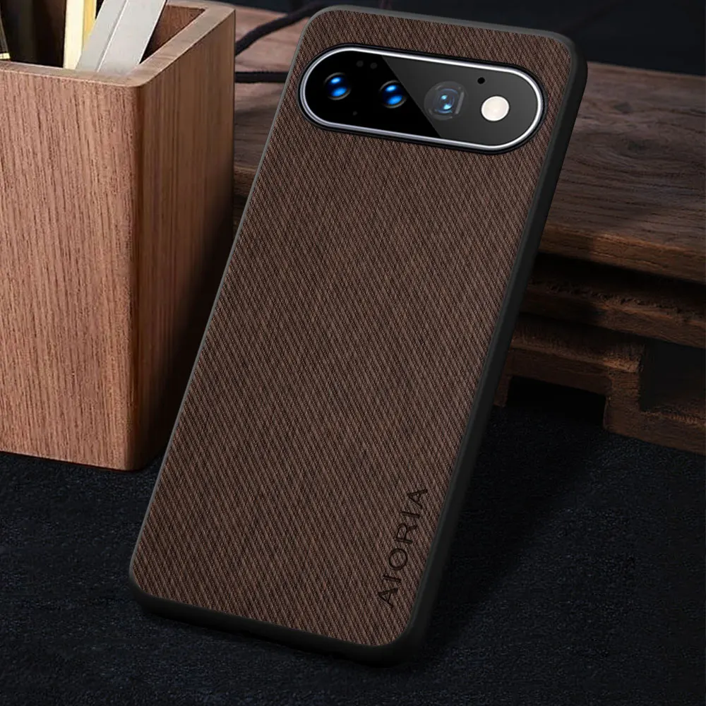 Hülle für Google Pixel 11 Pro XL 11A Luxuriöses Vintage-Stoffmuster Lederhülle Handyhülle für Google Pixel 11 Pro Case Capa