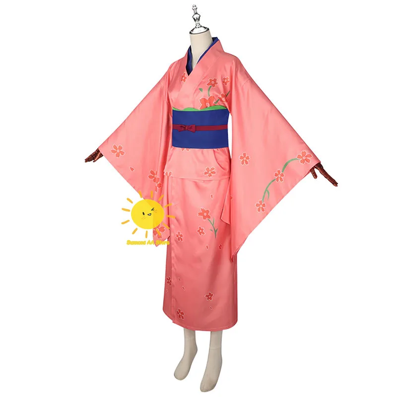 Anime GINTAMA Cosplay Costumes Shimura Tae Cosplay Tops Skirt Corset Socks Shimura Tae Suit Wig Halloween Carnival Cos Adult Men view 4