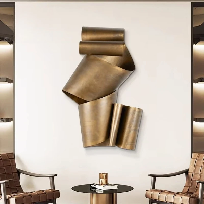 Custom Large Metal Home Decoration Wall Art Modern Abstract 3D Metal Painting Irregular Metal Wall Hanging for Home Hotel Decor
