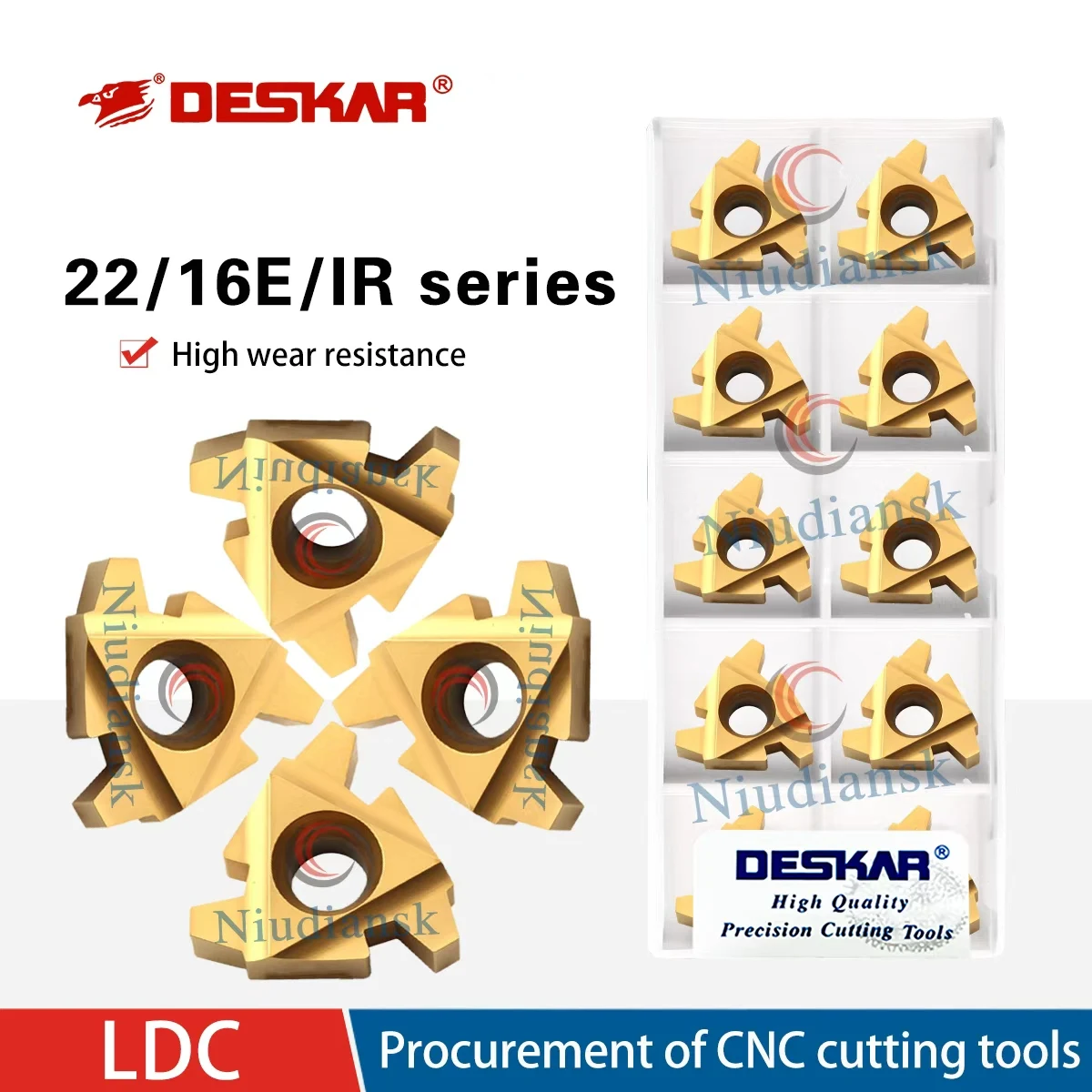 

Резьбовое лезвие 16ER/16IR 2.0TR 3.0TR LDC 22ER/22IR 4.0TR 6.0TR LDC Инструменты для внутренней и внешней резьбы токарного станка с ЧПУ для стальных деталей