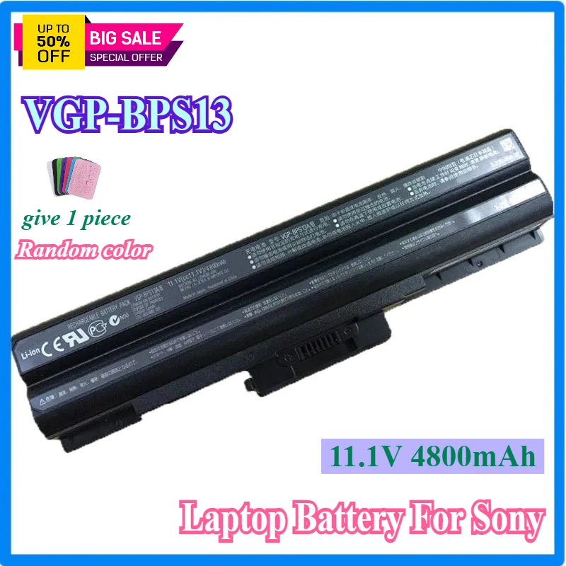 Laptop Battery VGP-BPS13 for Sony Replacement Vaio VGN-AW VGN-CS VGN-FW VGN-NS VGN-NW VGP-BPS13/B VGP-BPS13A/B