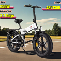 ENGWE X E Bike 250W Motor 48V13AH Battery Full Suspension Fold Electric Bicycle 20-Inch Fat Tire All Terrain Electric Bike