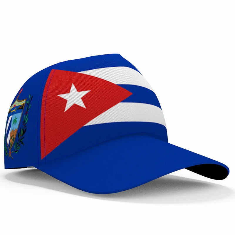 Cuba Youth Student Hat Diy Custom Name Number Print Photo Nation Flag Spanish Country Republic Cu College Casual Baseball Cap