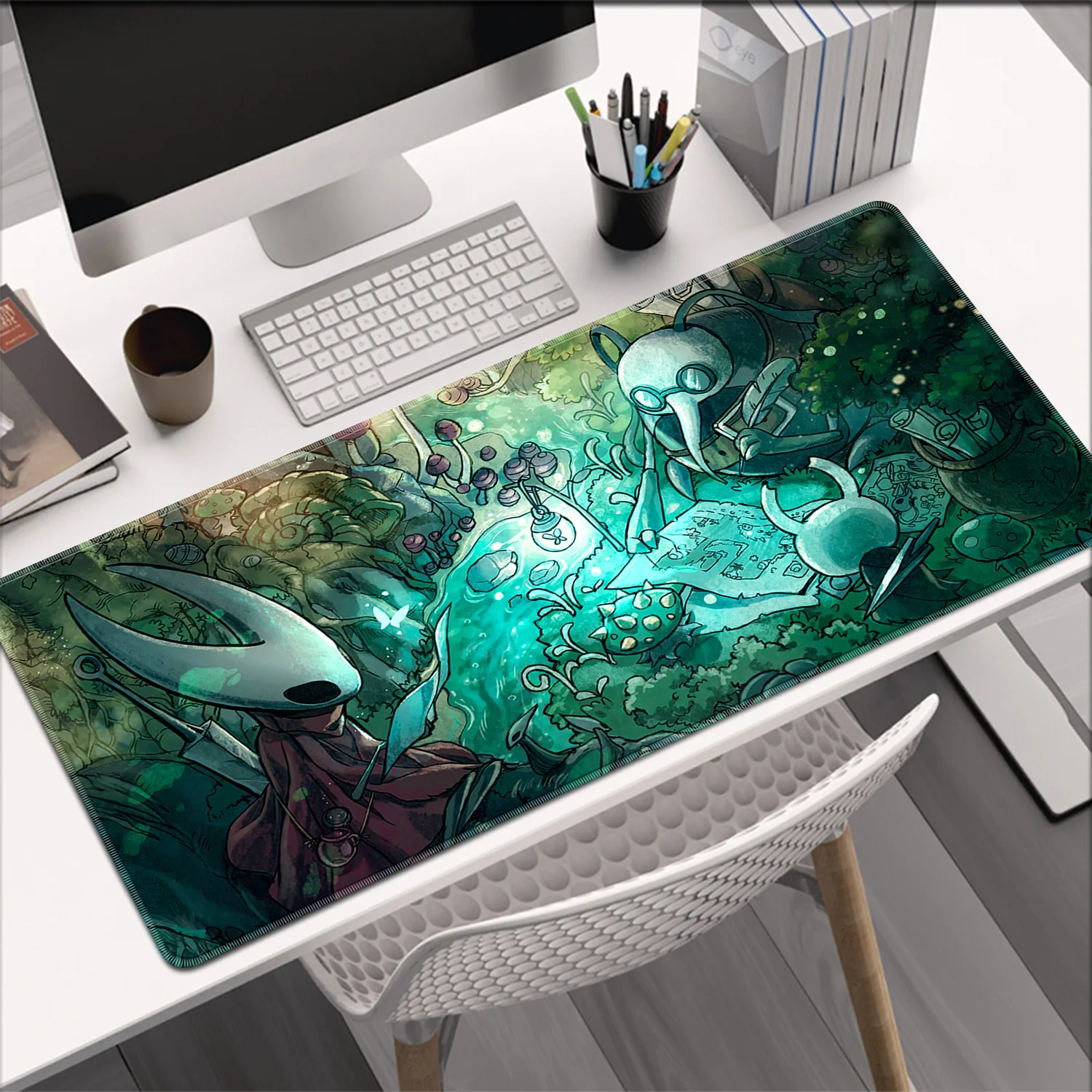Cool Anime Large Mouse Pad Gaming H-hollow Knight Professional Accessories Lock Edge Keyboard Desk Mat Mousepads Smooth Surface