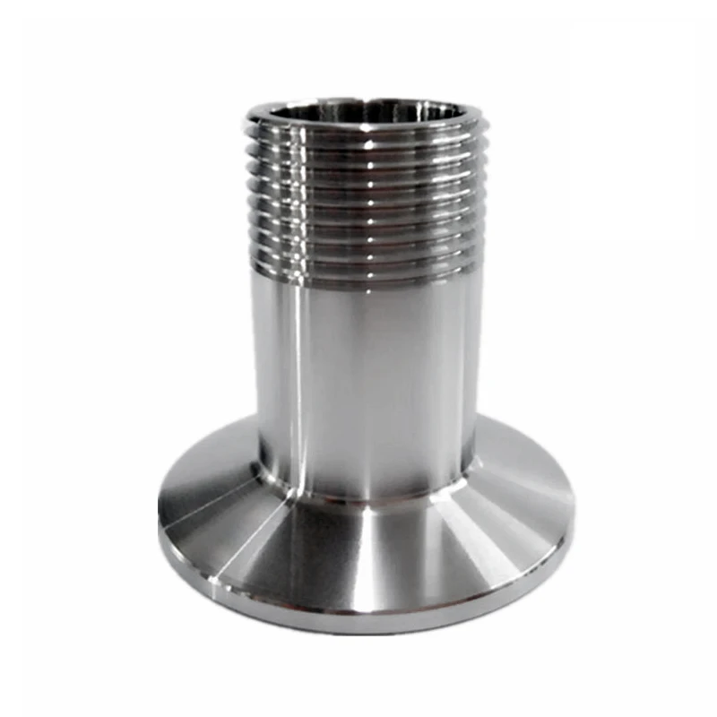 

SS304 Stainless Steel Sanitary BSPT Male Thread Ferrule Flange Quick Pipe Fitting 1.5'' 2'' Tri Clamp Homebrew Beer Distillation