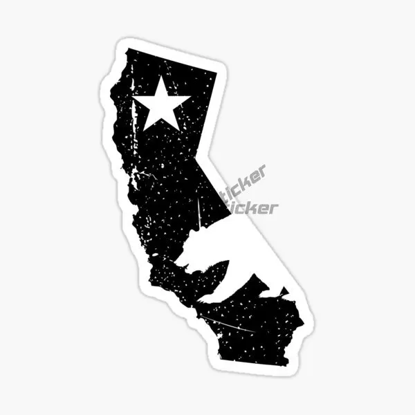 USA CALIFORNIA REPUBLIC National Flag Helmet Bike Motorcycle Laptop Stickers Truck Window Sewing Machine Small Side Rear Decals