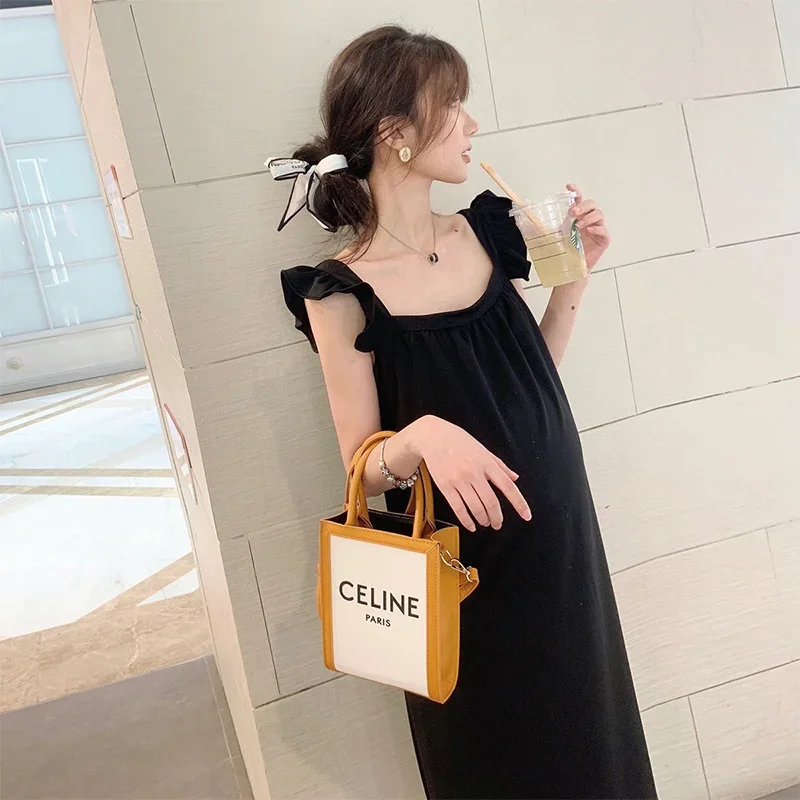 Breastfeeding Maternity Dresses  Clothes Ruffles Sundress for Pregnat Women Elegant Pregnancy Butterfly-knot Dress