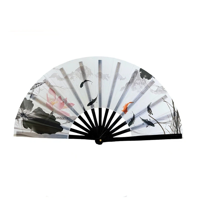 

Chinese Tai Chi Kung Fu Fans Bamboo Bone Martial Arts Performance Props Fan Traditional Culture Children Student Adult Dance Fan