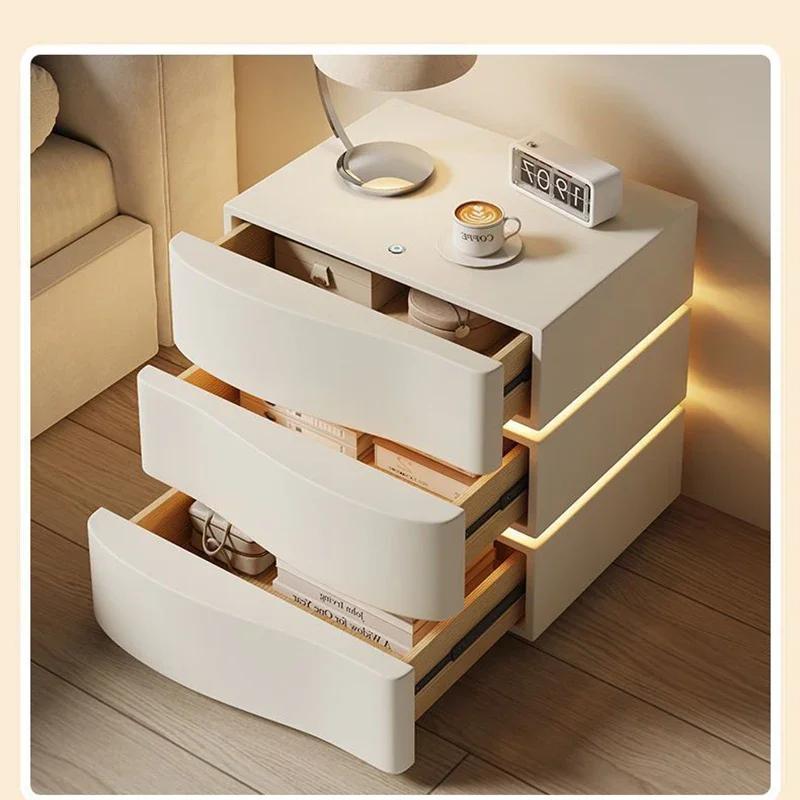 

Ночная тумбочка в скандинавском стиле, Современная Минималистичная тумбочка с выдвижными ящиками, шкаф для хранения, мебель для спальни ZSBT