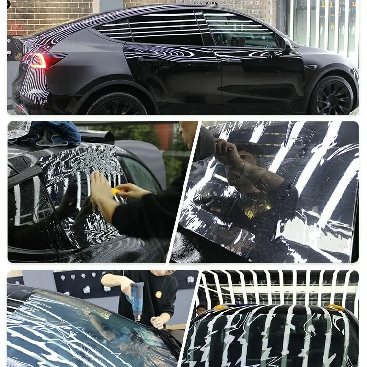 9.6mil Anti Yellowing clear Self Healing Auto-repaired Anti Scratch PPF Transparent TPU Car Body Clear Paint Protection Film