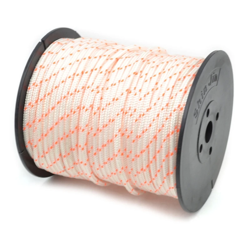 50m 3mm Nylon Pull Starter Rope Recoil Engine Cord for 430/520 Trimmer Cutter Chainsaws Lawn Mower Engine Drop Shipping