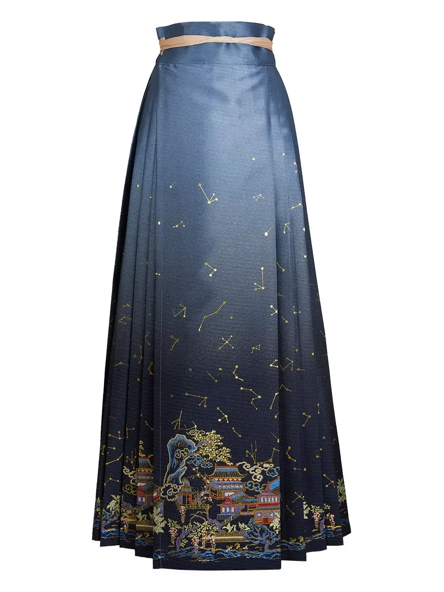 2024 summer new daily women migliorato hanfu temperamento elegante stile cinese tradizionale hanfu ming made gonna a forma di cavallo