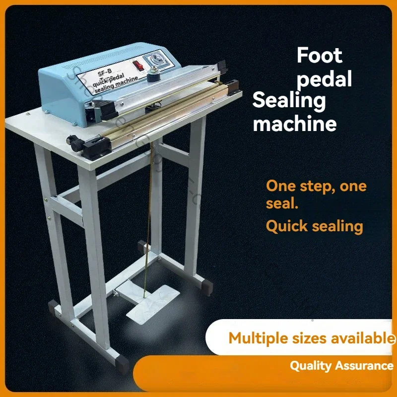 Tea Moon Cake Aluminum Foil Pedal Packaging Continuous Heating Non-woven Shrink Cutting Food Plastic Fast Pedal Sealing Machine
