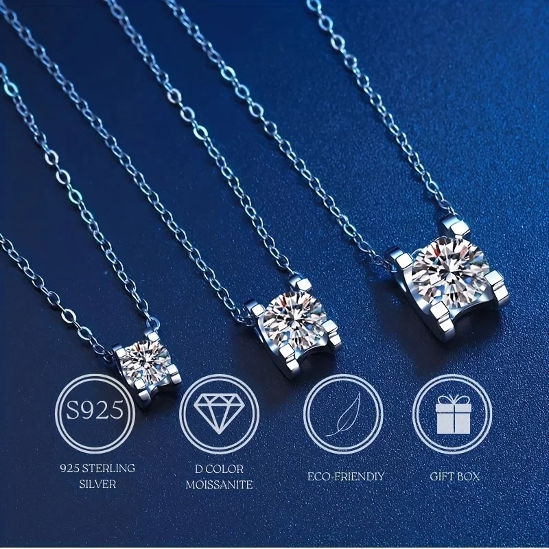 

Classic Bull Head Necklace Moissanite Pendant Necklace Silver D Color Ideal Cut Necklace For Ladies, Standard Sterling Silver