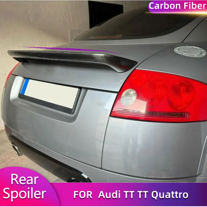 Carbon Fiber Rear Trunk Spoiler Wings for Audi TT TT Quattro MK1 8N 2-Door 1998-2006 Auto Car Rear Spoiler Boot Lip Wing Lip FRP