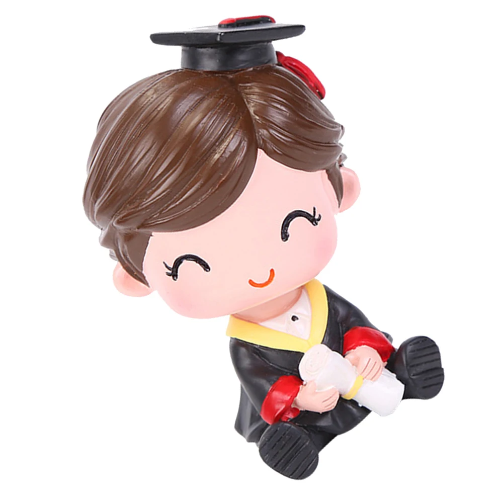 

Doctor Graduation Swing nament Swing nament Resin Craft Decoration Shaking Toy Car Dashboard Decoration Dashboard Car Decor