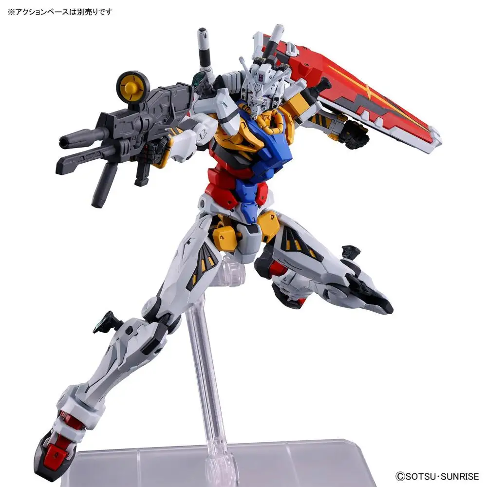 متوفر في المخزون حقيقي بانداي HG البدلة المتنقلة Gundam GQuuuuX RX-78-02 الأبيض جاندام الشكل أنيمي عمل لعبة مجسمة