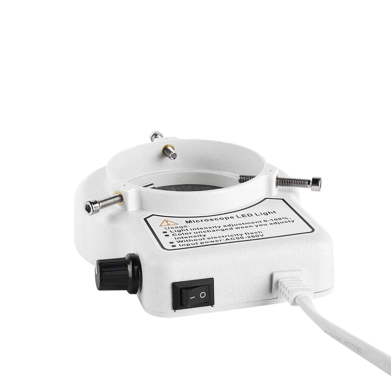 USB 56, verstellbares Mikroskop, LED-Ringlicht für Trinokular-Stereomikroskop, Digitalkamera, Lupe, Handy, Löten, EU-US – Detail 23