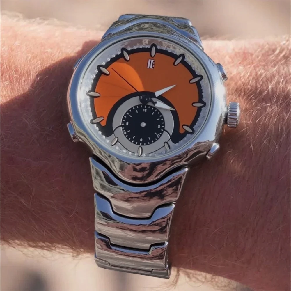 Fashion Business Quartz Watch Mens Creative Alien Fake Dial Y2K Classic Unique Style  Sports Men Watch Clock AAA Mens Wristwatch