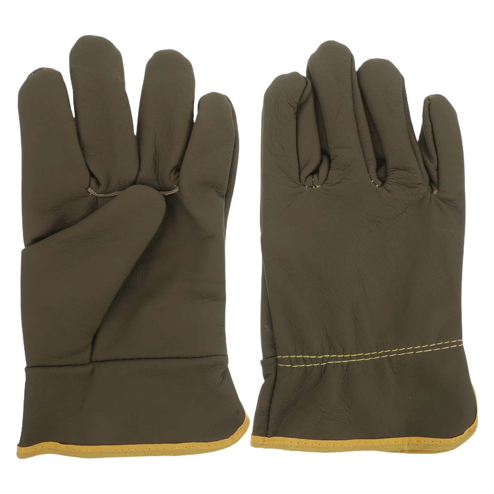 

1Pair Welding Gloves Fireproof Heat Resistant Protective Stick Welder Blacksmith Fireplace Wood Stove Fire Pit Handling