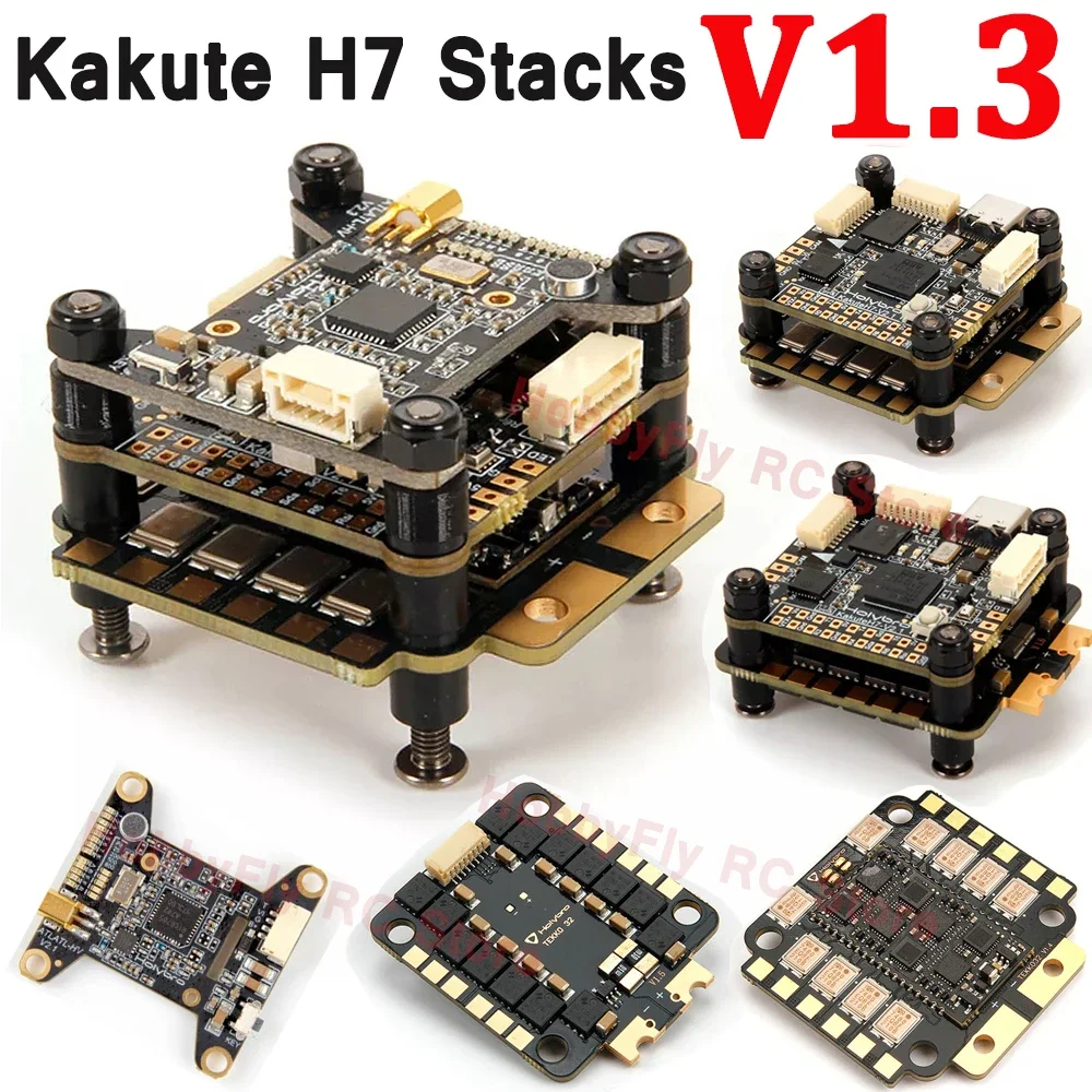 

Holybro Kakute H7 V1.3 MPU6000 Flight Controller Tekko32 Metal 65A/F4 50A /60A ESC Atlatl HV V2 VTX Stacks for FPV Racing Drone