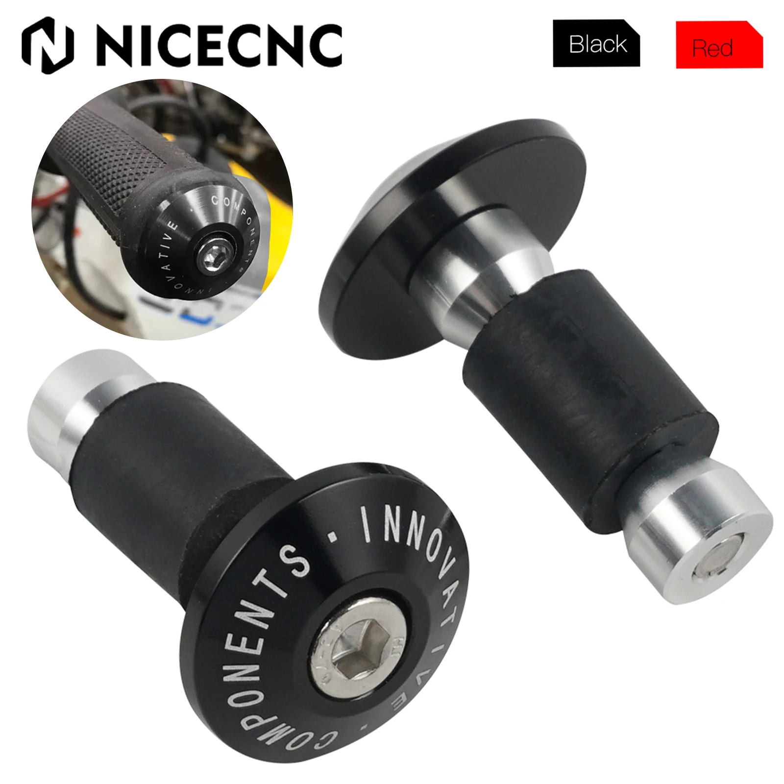 

Motorcycle Handlebar End Plugs Handlebar Grip Universal For Yamaha Honda Suzuki Kawasaki KTM BMW Ducati Husqvarna GasGas Triumph