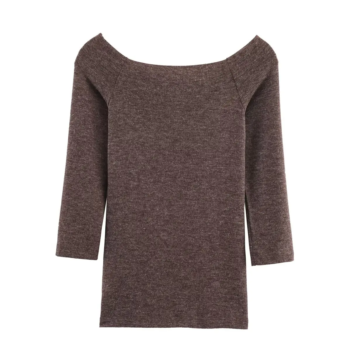 2025 European and American style early autumn new product fashionable casual style inner bottom shirt one-shoulder T-shirt top