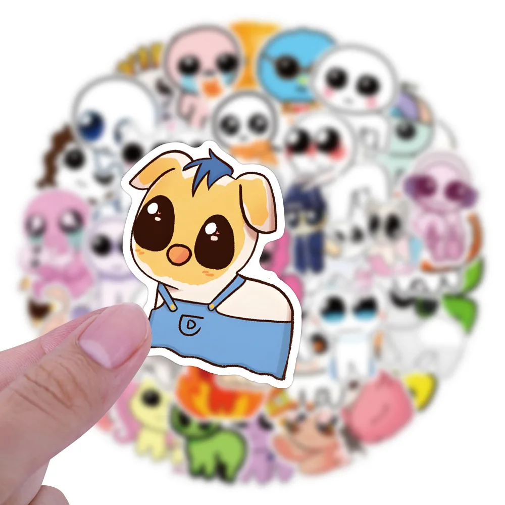 50pcs TBH Autism Creature Yippies Stickers Laptop Scrapbook Decoration Graffiti Sticker Toy