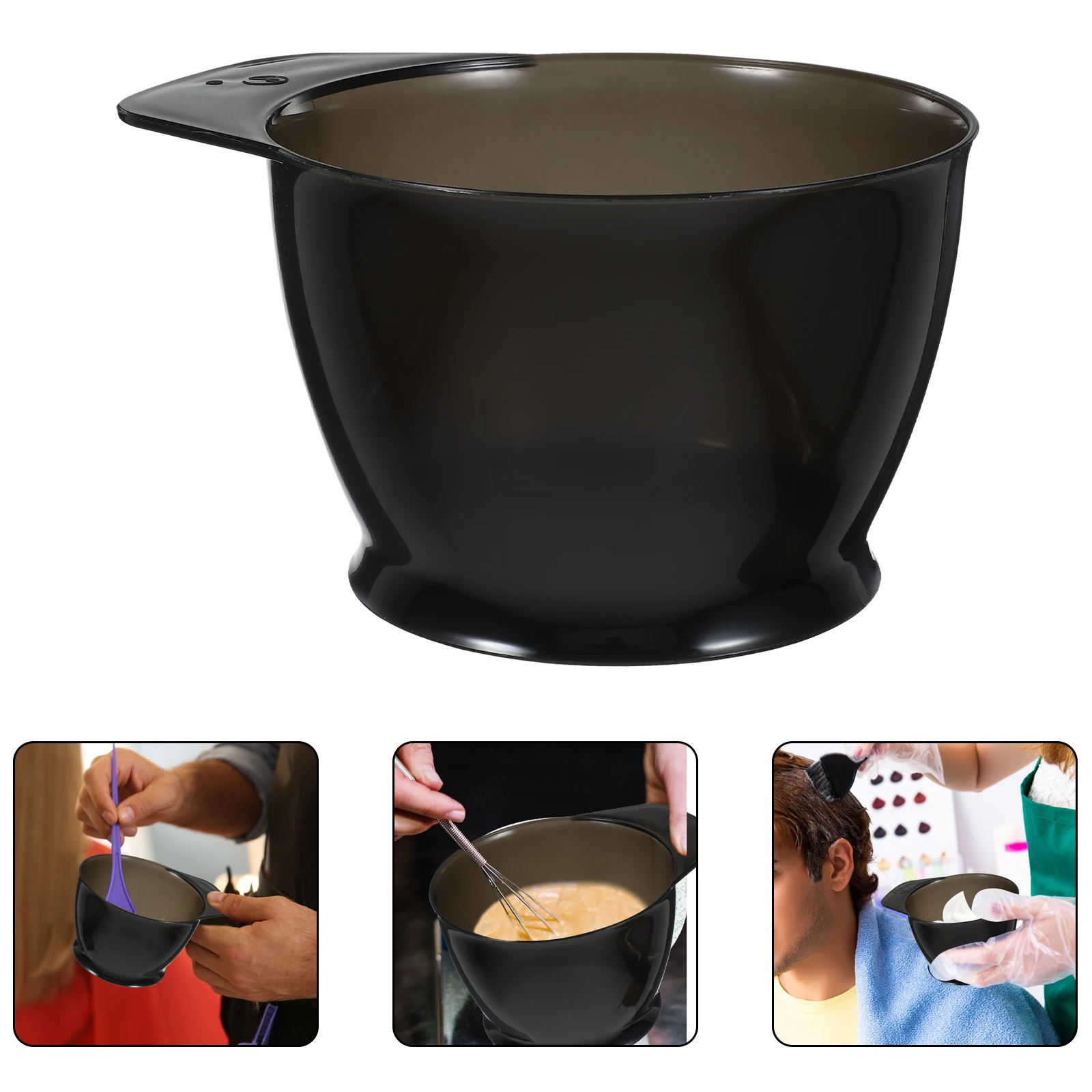 

2Pcs Hair Color Bowl AntiSlip Dye Tint Bowls Mixing Salon Home Use Plastic Reusable Hairdressing Tools DIY Accessories