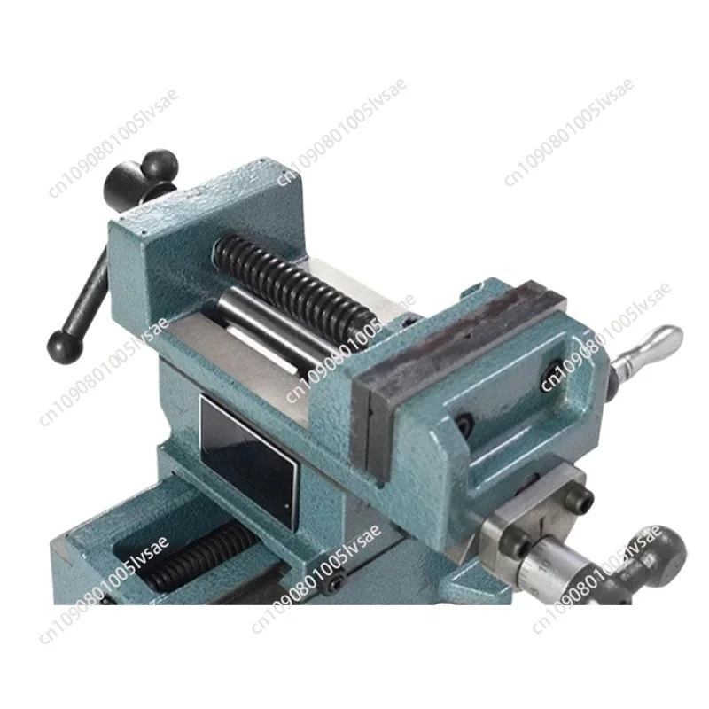 Q97 Heavy-Duty Precision Cross-Nose Pliers Bench Vise Drilling Variable Milling Machine Two-Way Movable Vise Table  Anvil