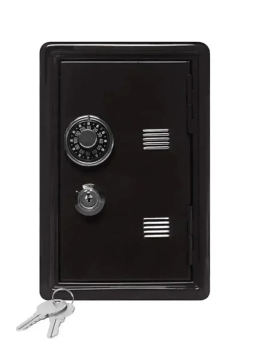 Hilo Household Insurance Box Vertical Mini Safe Metal Car Safe Key Cabinet Insurance Desktop Decoration Piggy Bank