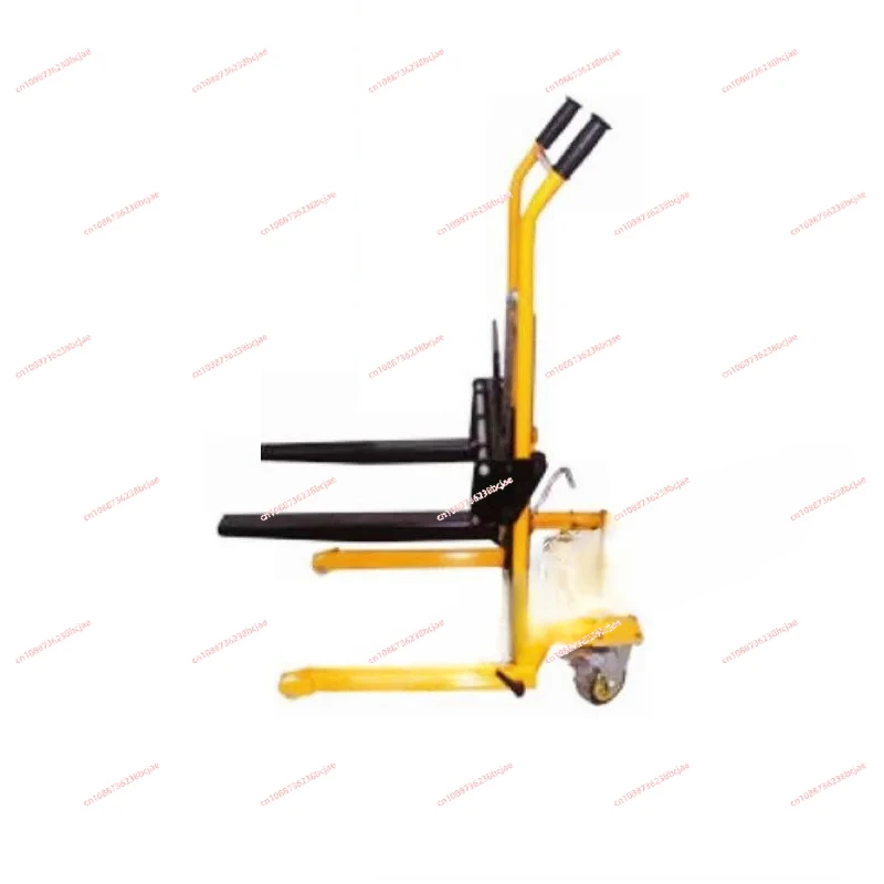 200kg load-bearing forklift, portable manual handling stacker, light and small household lift truck, hydraulic unloading