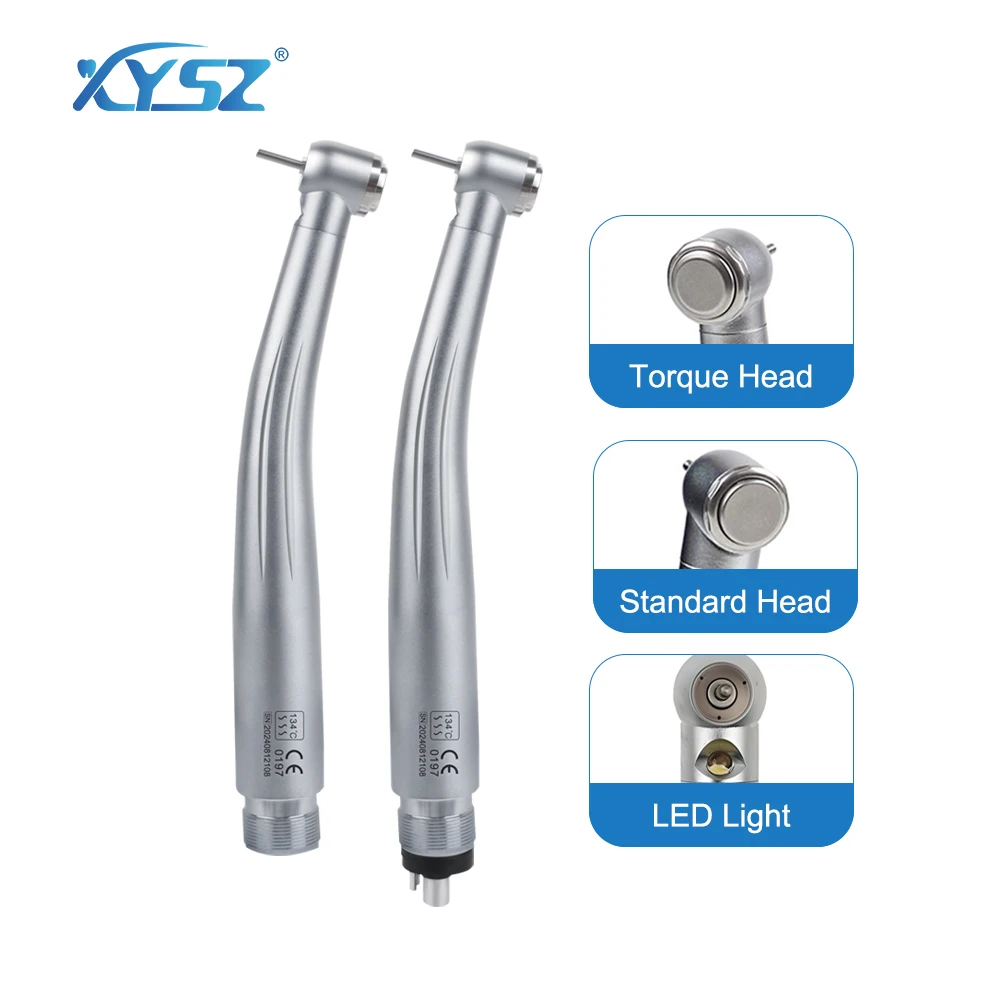 

2/4 Holes LED Dental High Speed Handpiece Standard /Torque Head Three Water Spray Push Button Air Turbine Dentistry Tools