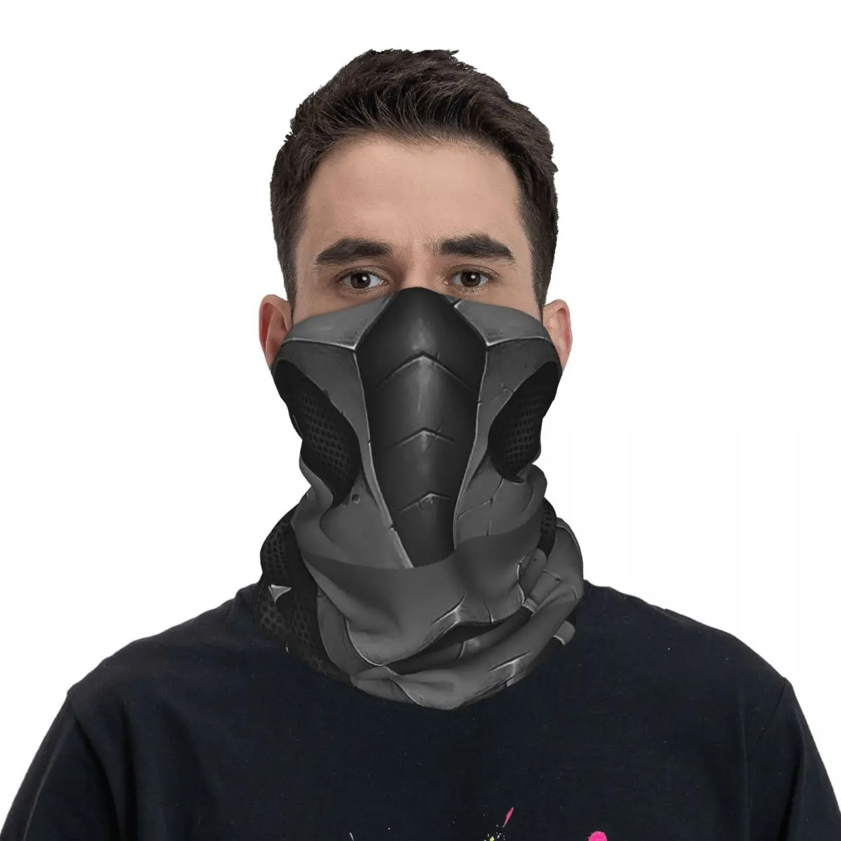 MK -Smoke Bandana Neck Cover Printed Mask Scarf Warm FaceMask Hiking Fishing Unisex Adult Windproof