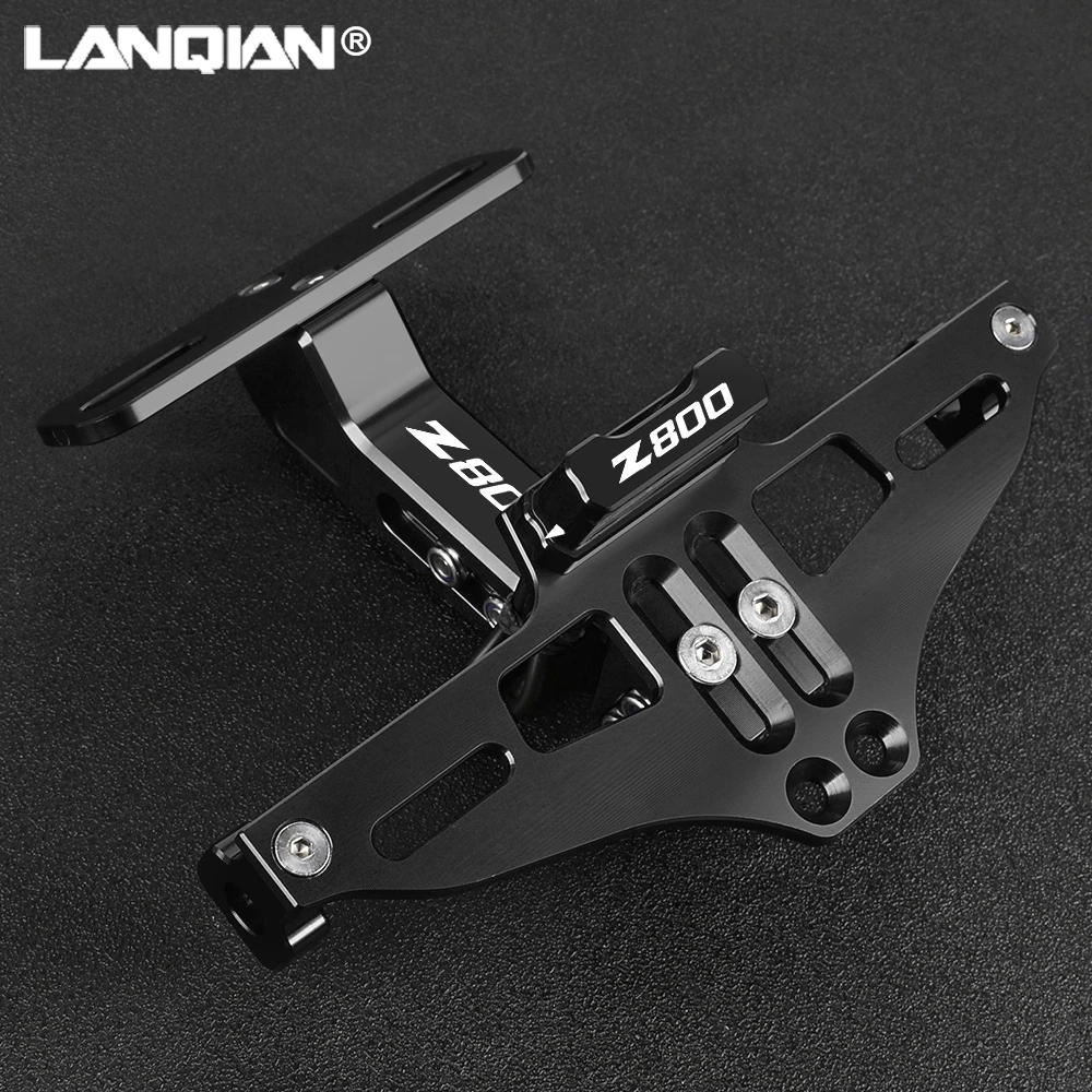 

For KAWASAKI Z800 2013 2014 2015 2016 2017 2018 2019 2020-2023 Universal Motorcycle License Plate Bracket with light for plate