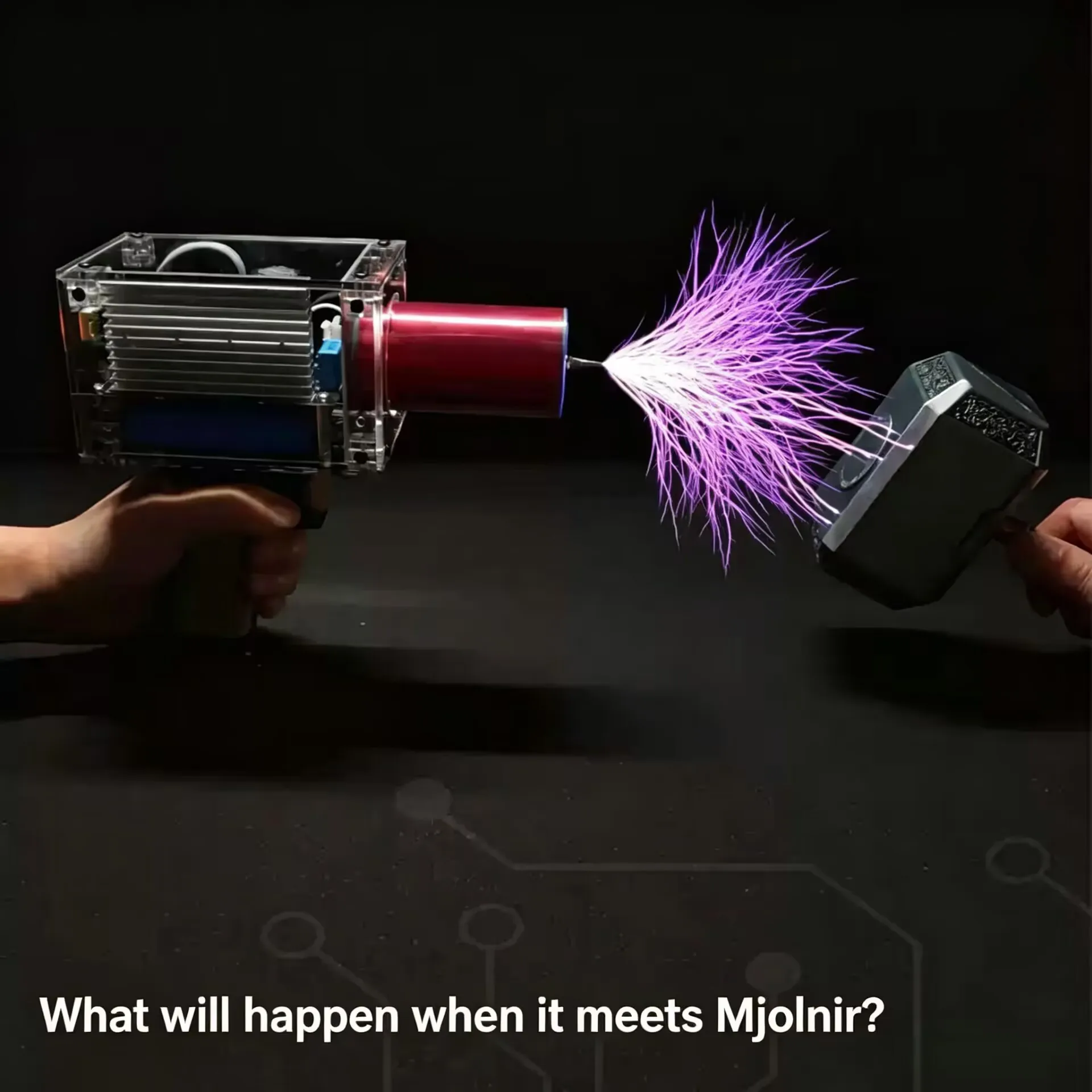 Adjustable Arc Tesla Coil V3.0 Plus – 8-10cm High Voltage Discharge, 2W-80W, Pocket Launcher for Science
