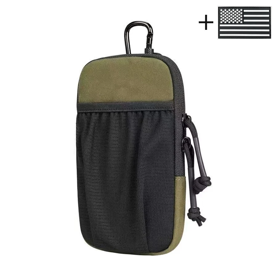 Handytasche mit Karabinerhaken, geeignet für Outdoor-Wanderungen, tägliche Pendlerfahrten und Reisen als tragbare Hüfttasche.