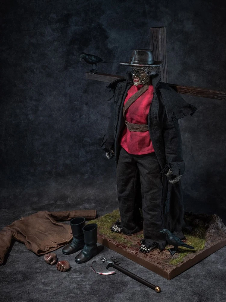 HMTOYS F005 1/6 Collectible Creepers Cannibal Horror Action Figure Mini Kruisvormige Platform Scène Ornament 12 "Soldaat Model