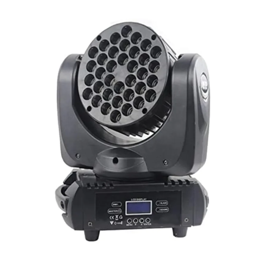 

36x3W RGBW Led Beam Moving Head DJ Disco Stage Wash Light DMX512 9/16 Channels Effect Lighting